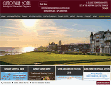 Tablet Screenshot of cliftonvillehotel.co.uk